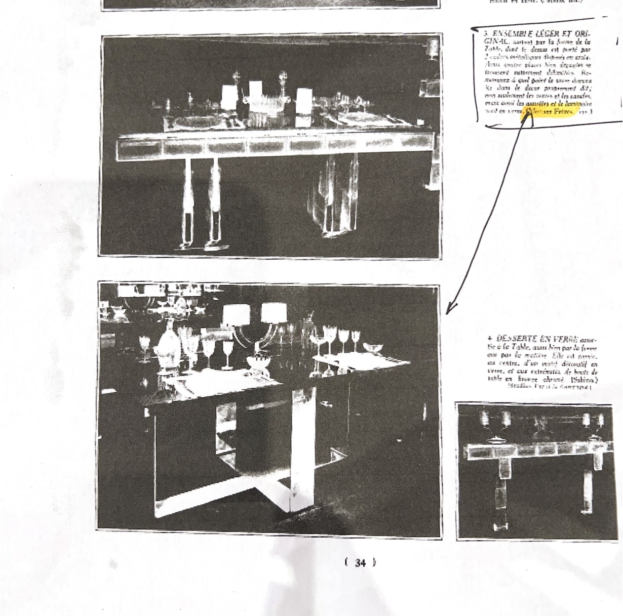Andre Mercier, Makassar Dining Table , 1930