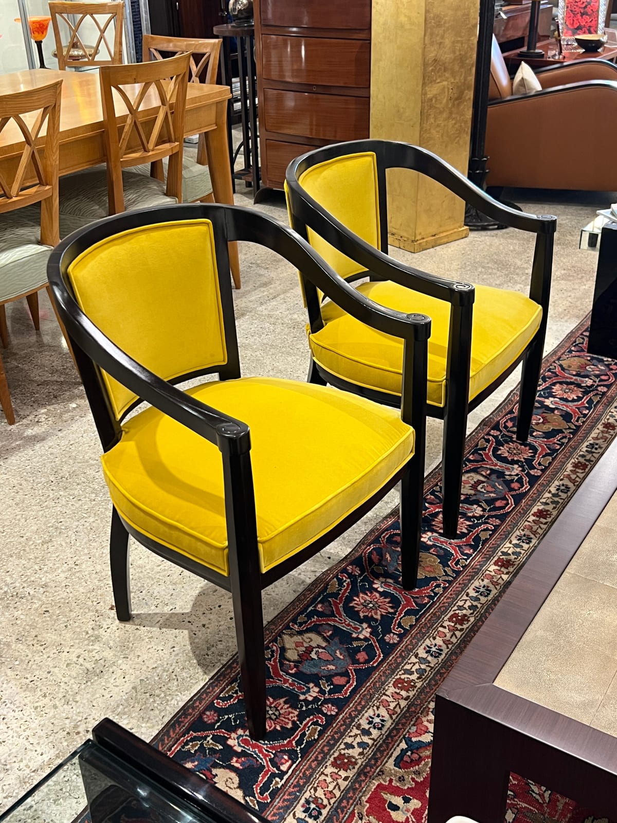 Rene Prou, Pair of Lounge Chairs, 1924