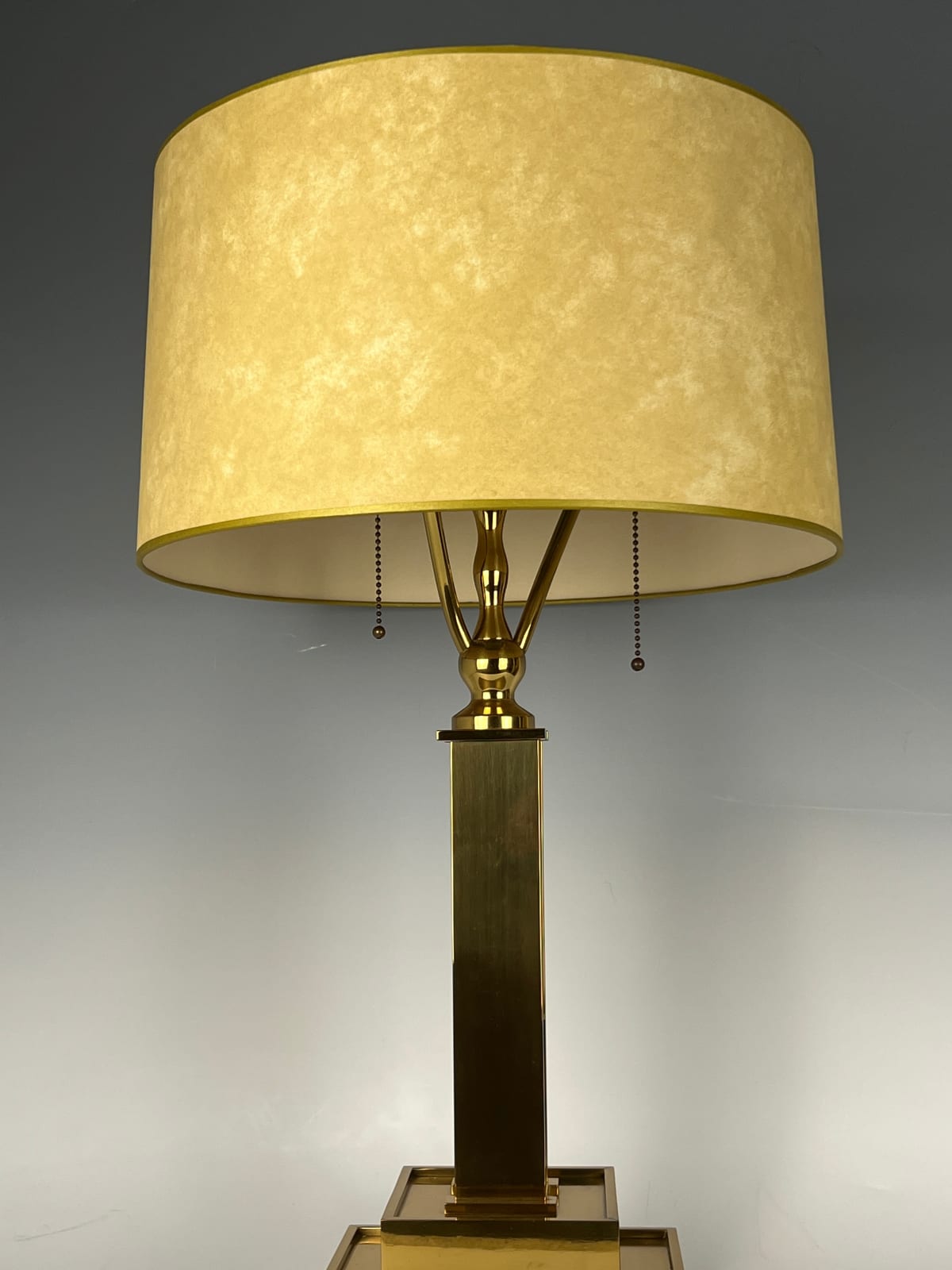 TRAVAIL ART DÉCO, Brass Table Lamp, circa 1940