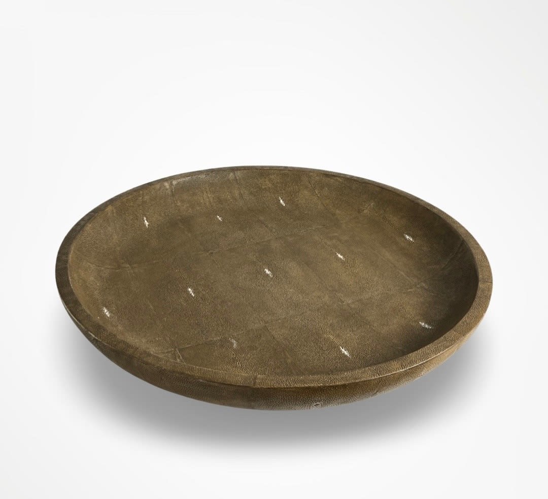 TRAVAIL ART DÉCO, Shagreen Round Center Piece, 2000