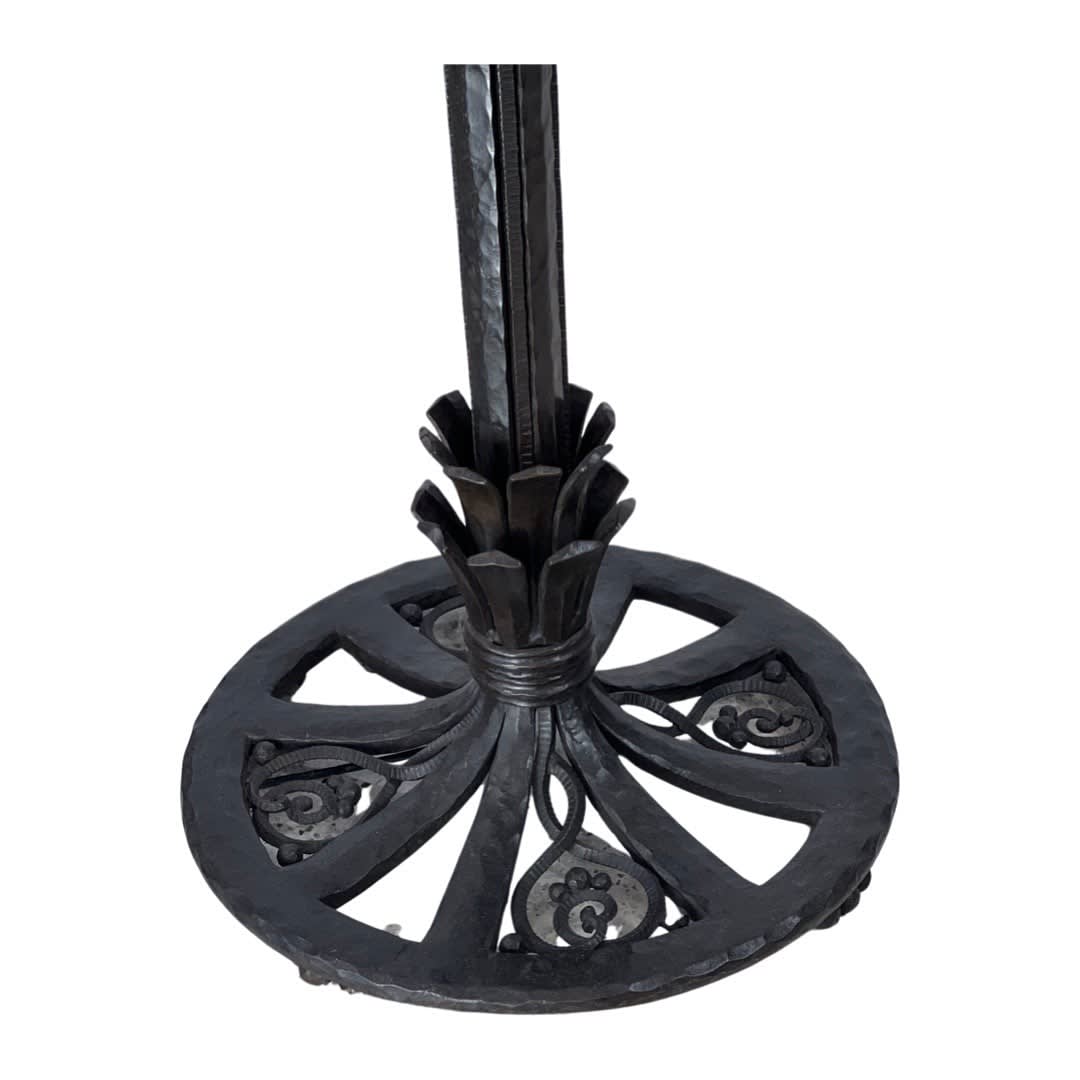 Louis Katona, Art Deco Wrought Iron Torchiere/Floor Lamp, 1925