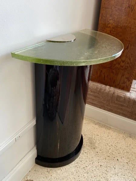 TRAVAIL ART DÉCO, Art Deco Demi Lune Console, 1930