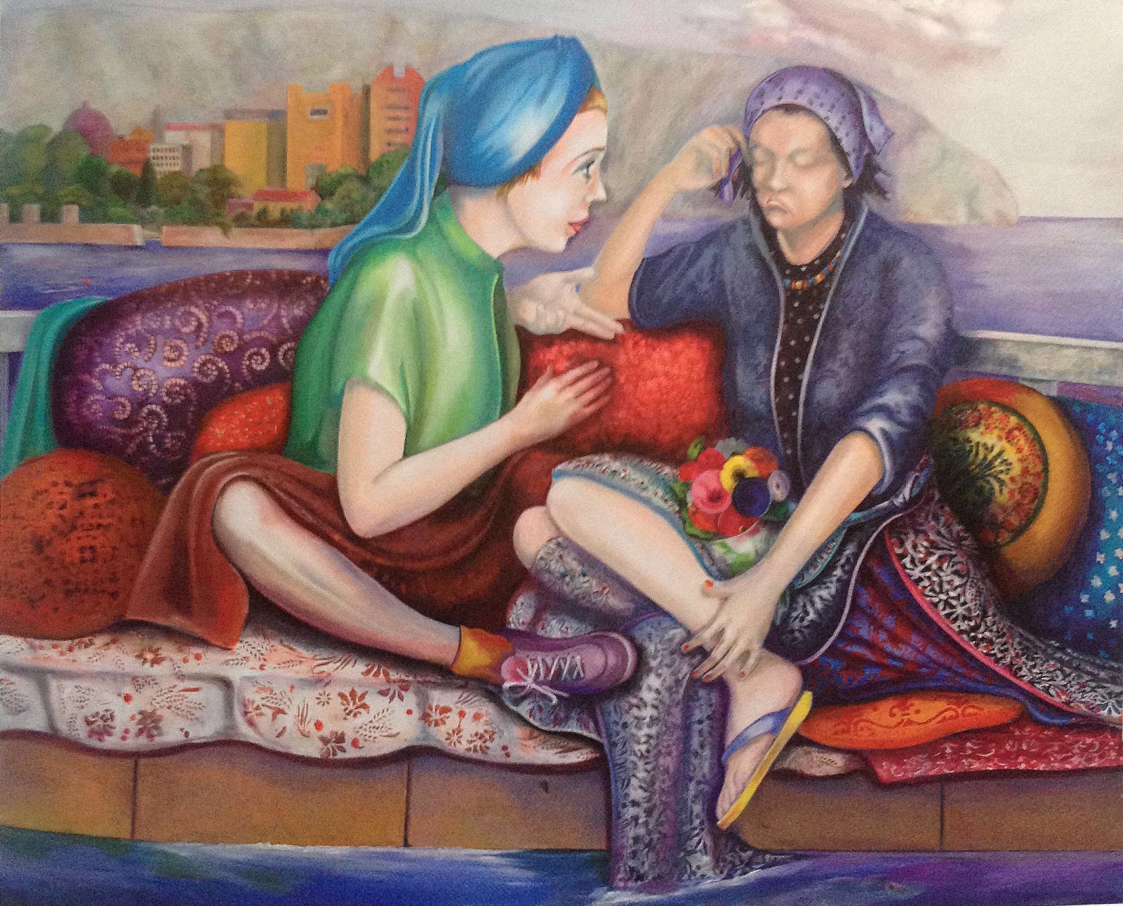 Martial Raysse, Temps couvert à Tanger, 2014