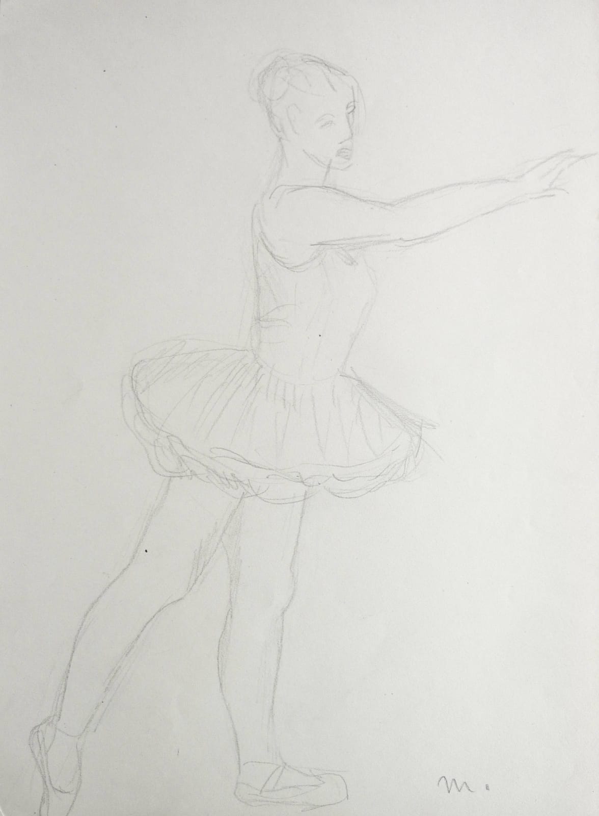 Martine Martine, Danseuse au tutu III, 1950 ca