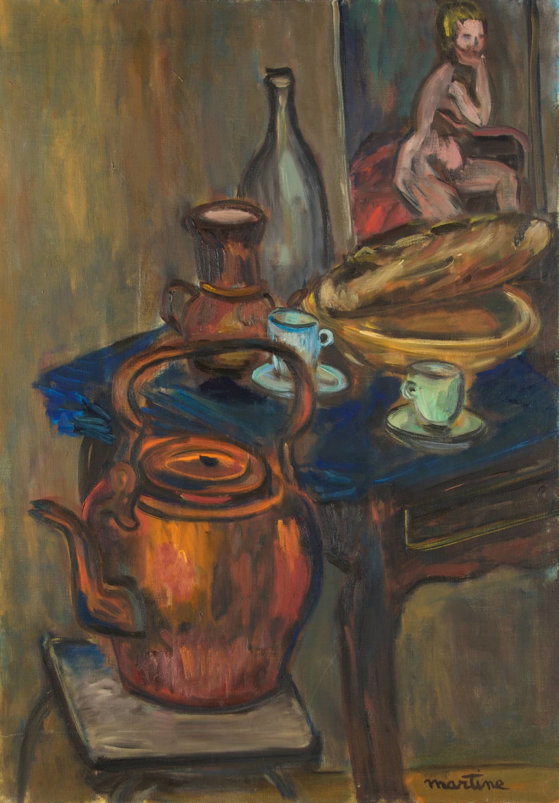 Martine Martine, La Bouilloire au nu, 1970