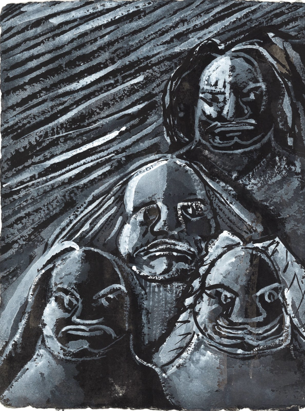 Martine Martine, Quatre Balzac en pyramide, 2014