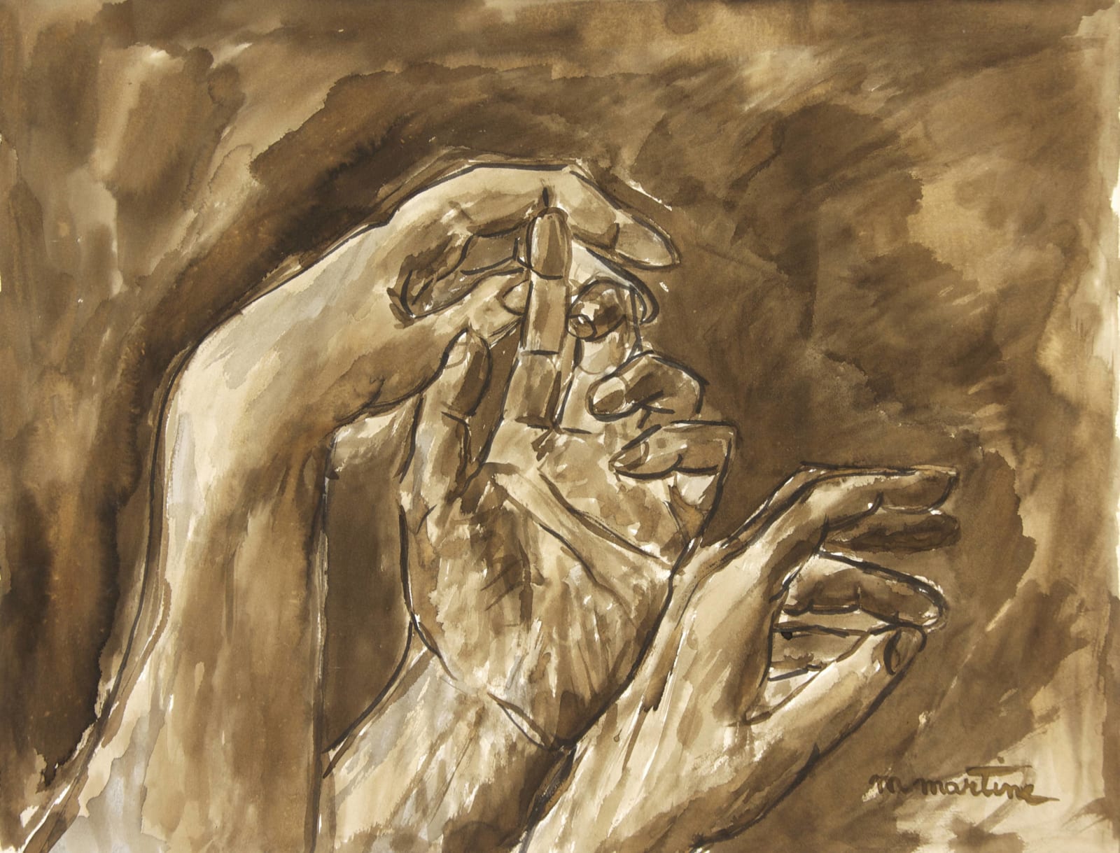 Martine Martine, Les Mains bistres II, 1984