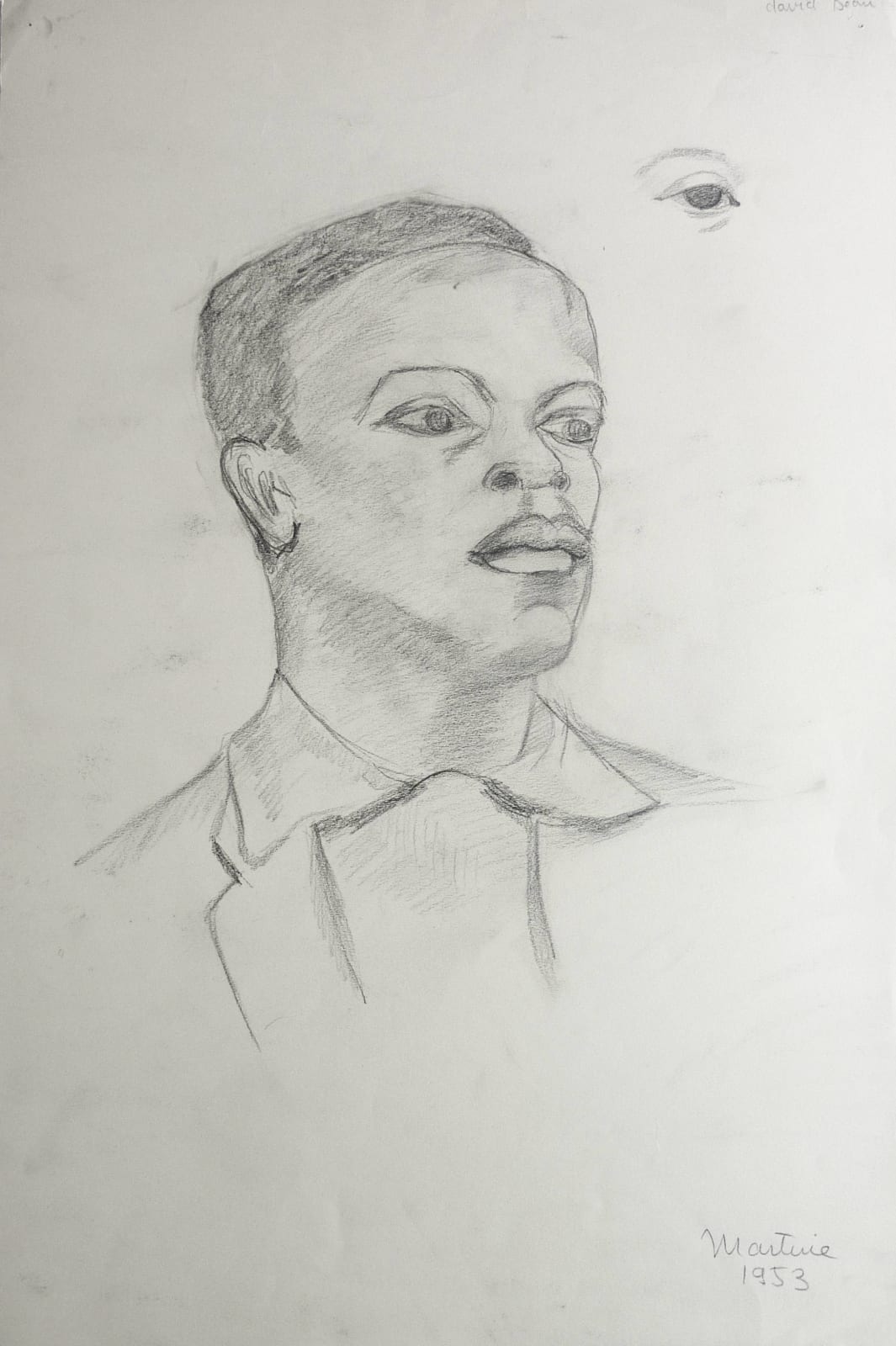 Martine Martine, Homme en buste - David Sean, 1953