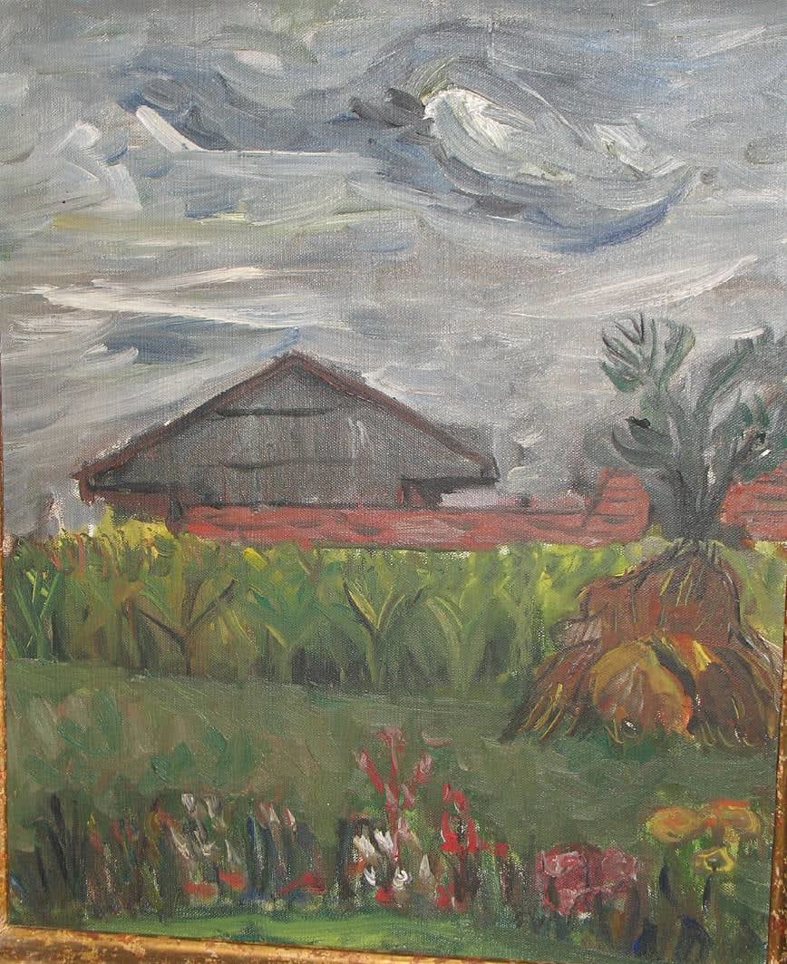 Martine Martine, Paysage de Bréviandes, 1953