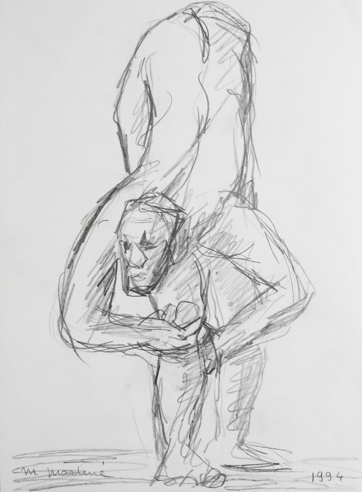 Martine Martine, Croquis du félin III, 1994