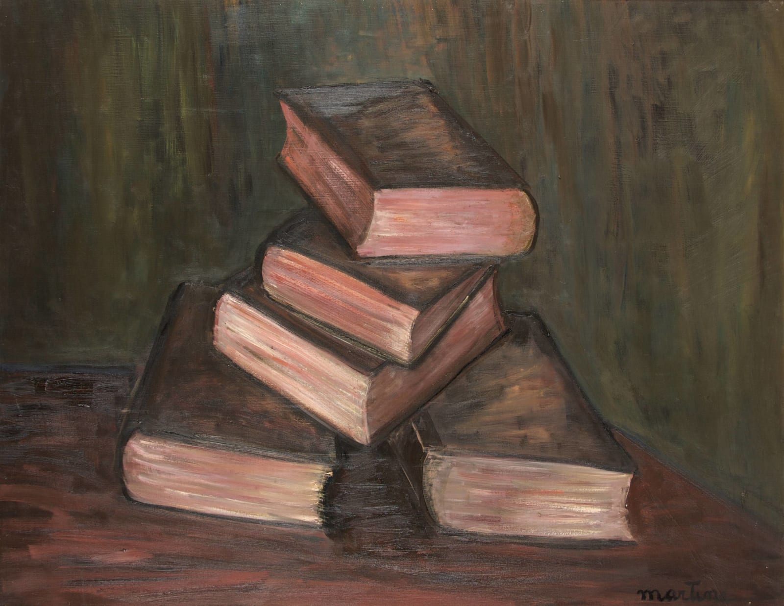 Martine Martine, Pile de livres anciens II, 1977