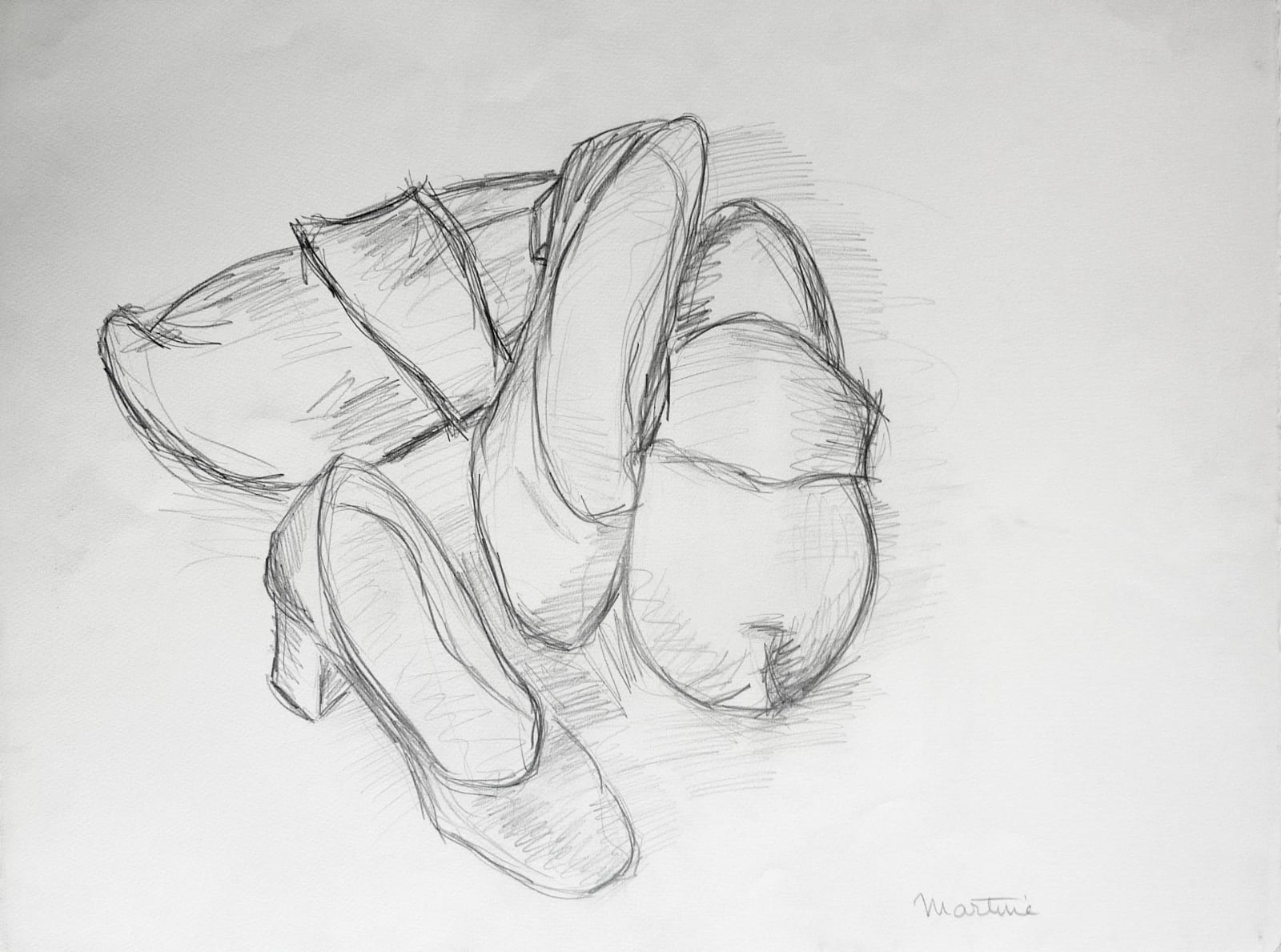 Martine Martine, Chaussures à talon et sabots I, 1984