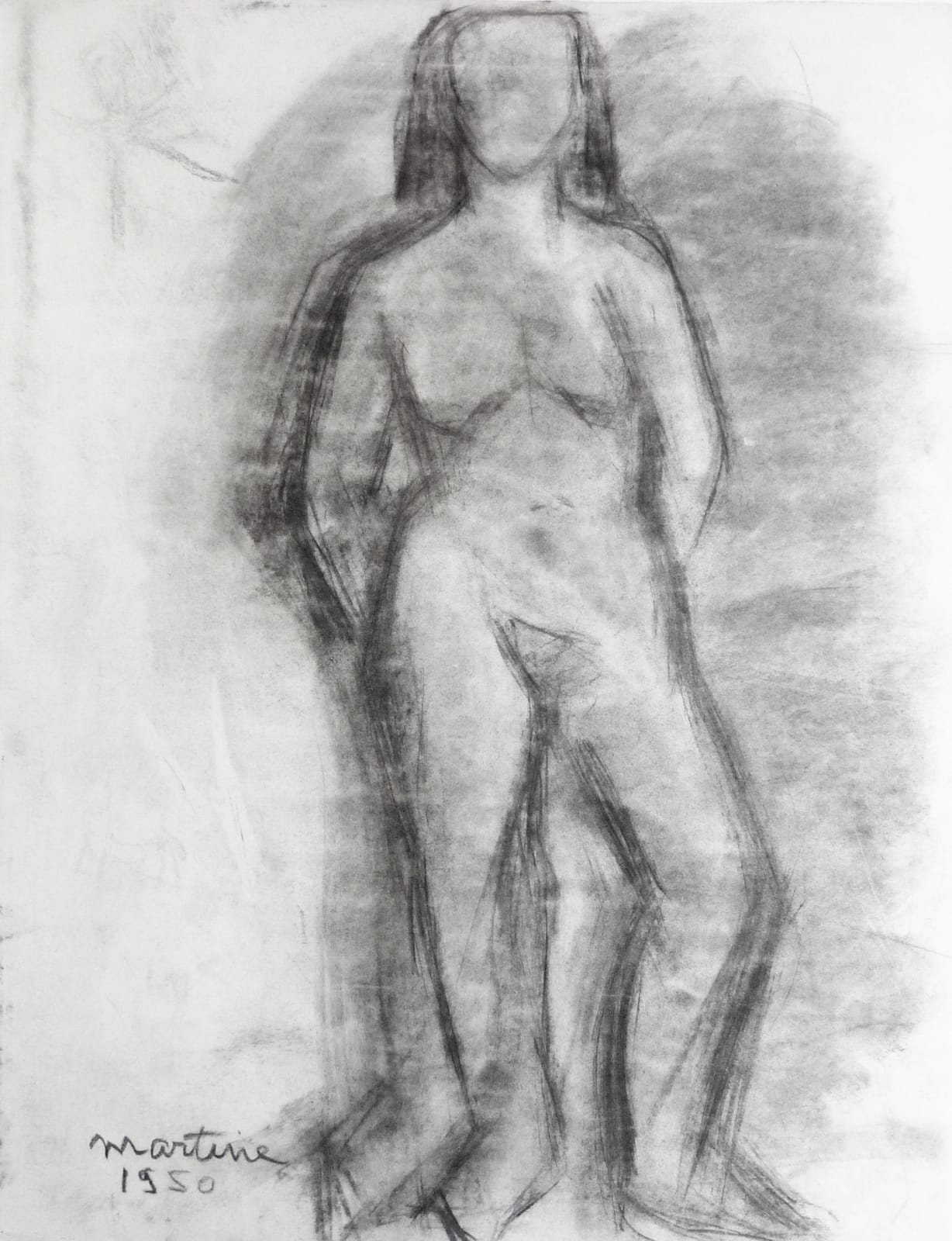 Martine Martine, Nu féminin debout I, 1950