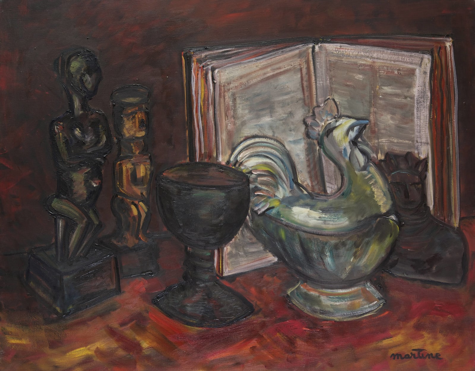 Martine Martine, Art nègre et Coq blanc, 1974