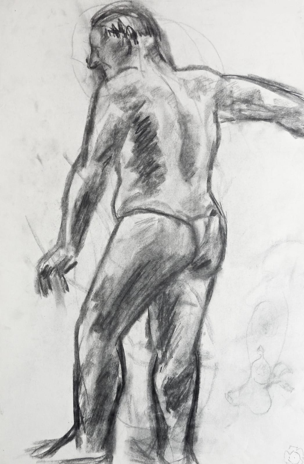 Martine Martine, Nu masculin de dos I, 1950 ca