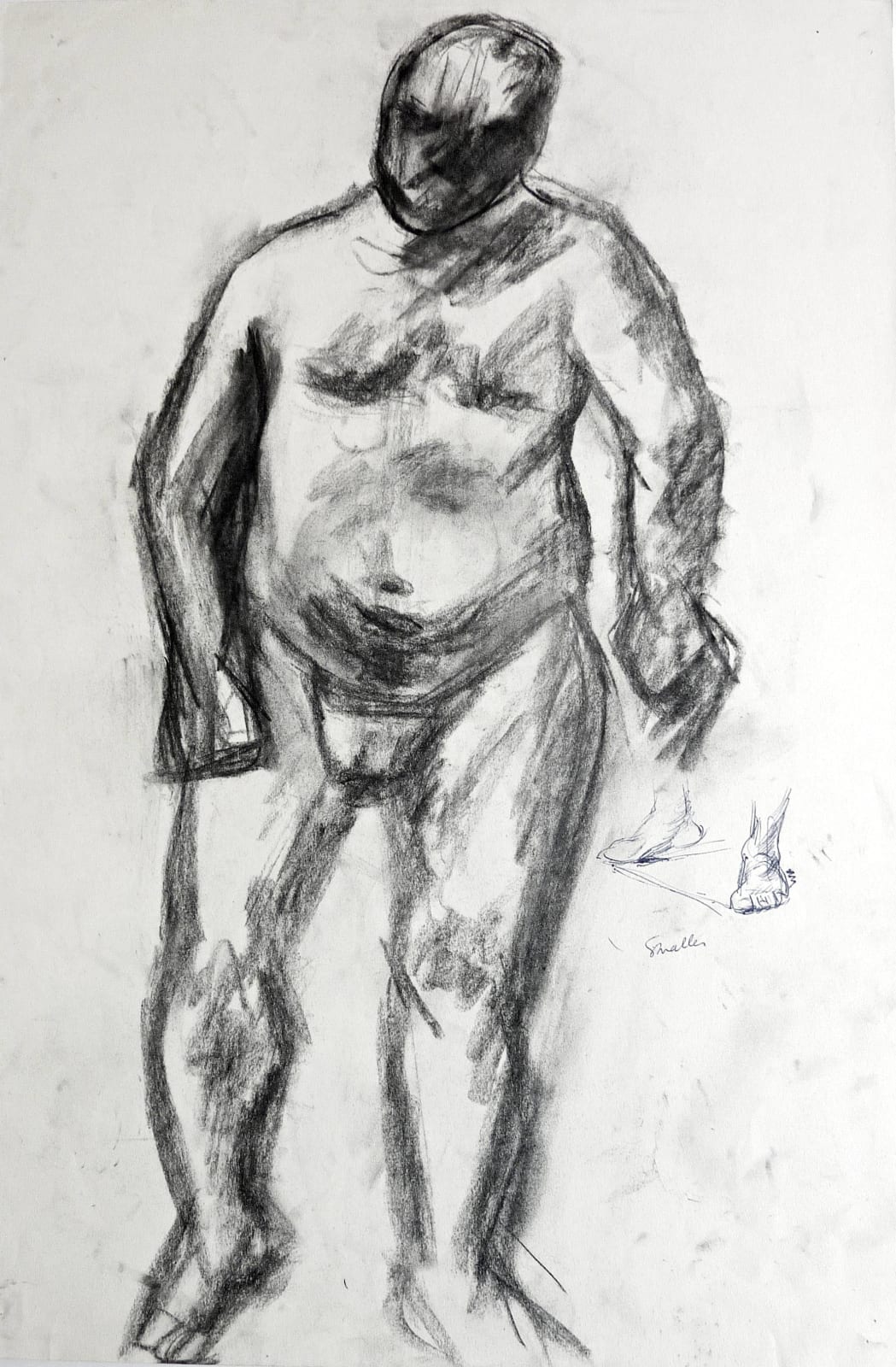 Martine Martine, Nu masculin debout II, 1950 ca