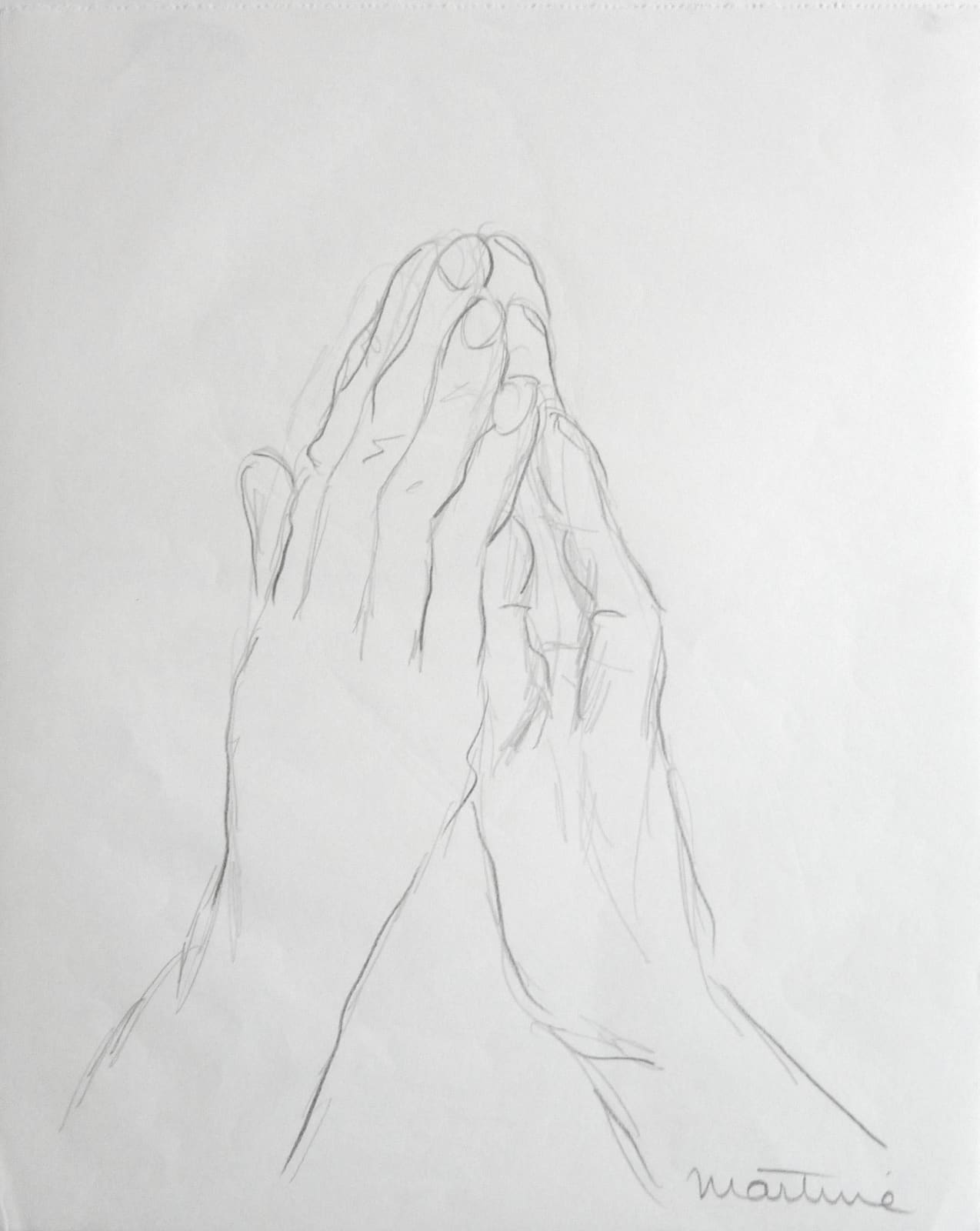 Martine Martine, Mains jointes, 1970 ca