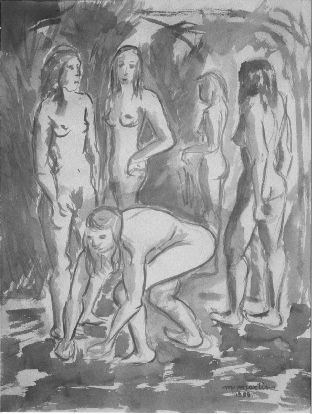 Martine Martine, Baigneuses, 1989