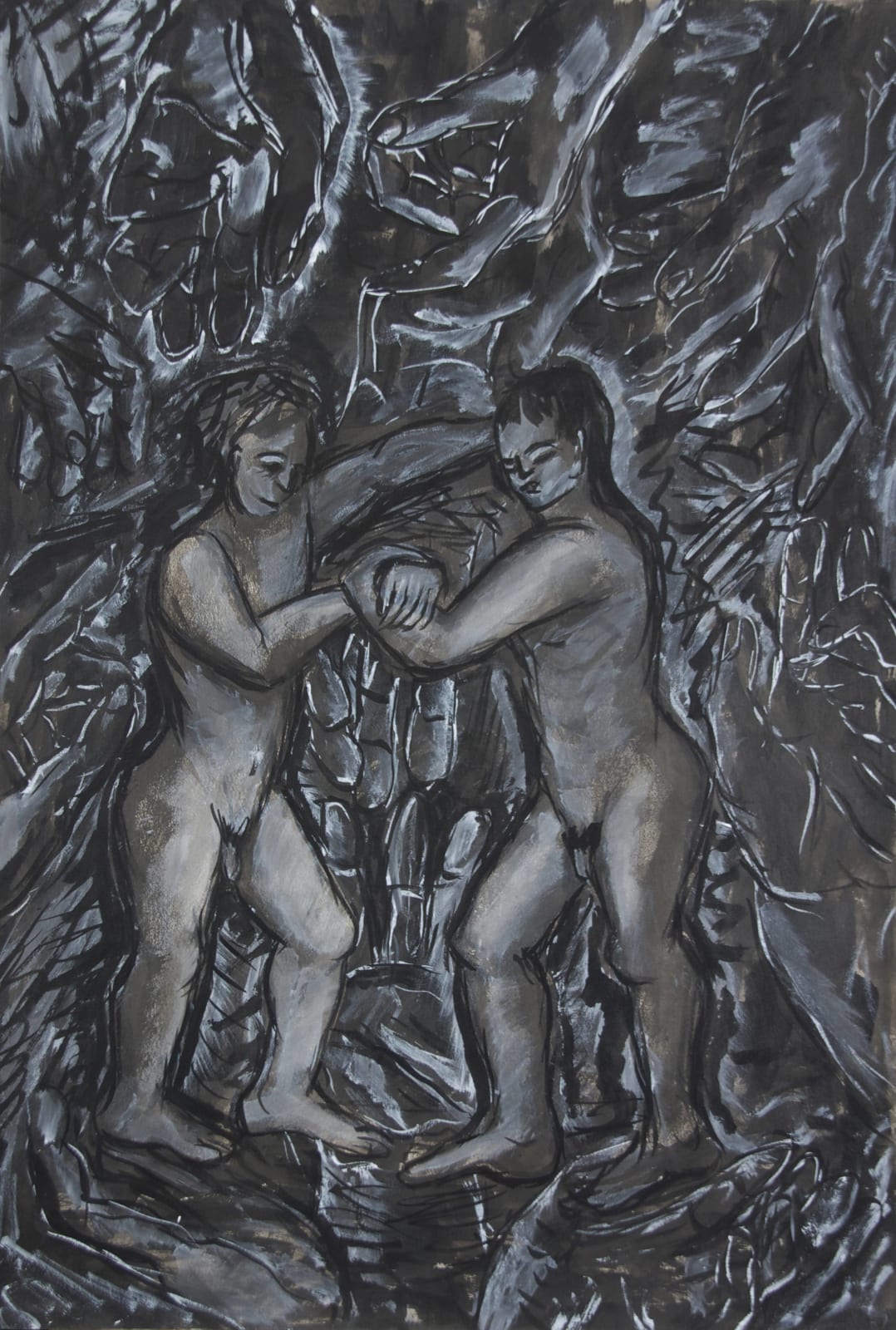 Martine Martine, Les Lutteurs aux mains, 1989