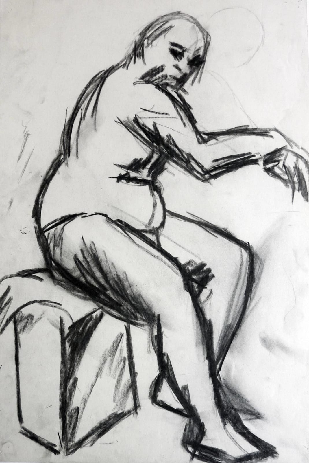 Martine Martine, Nu assis III, 1950 ca