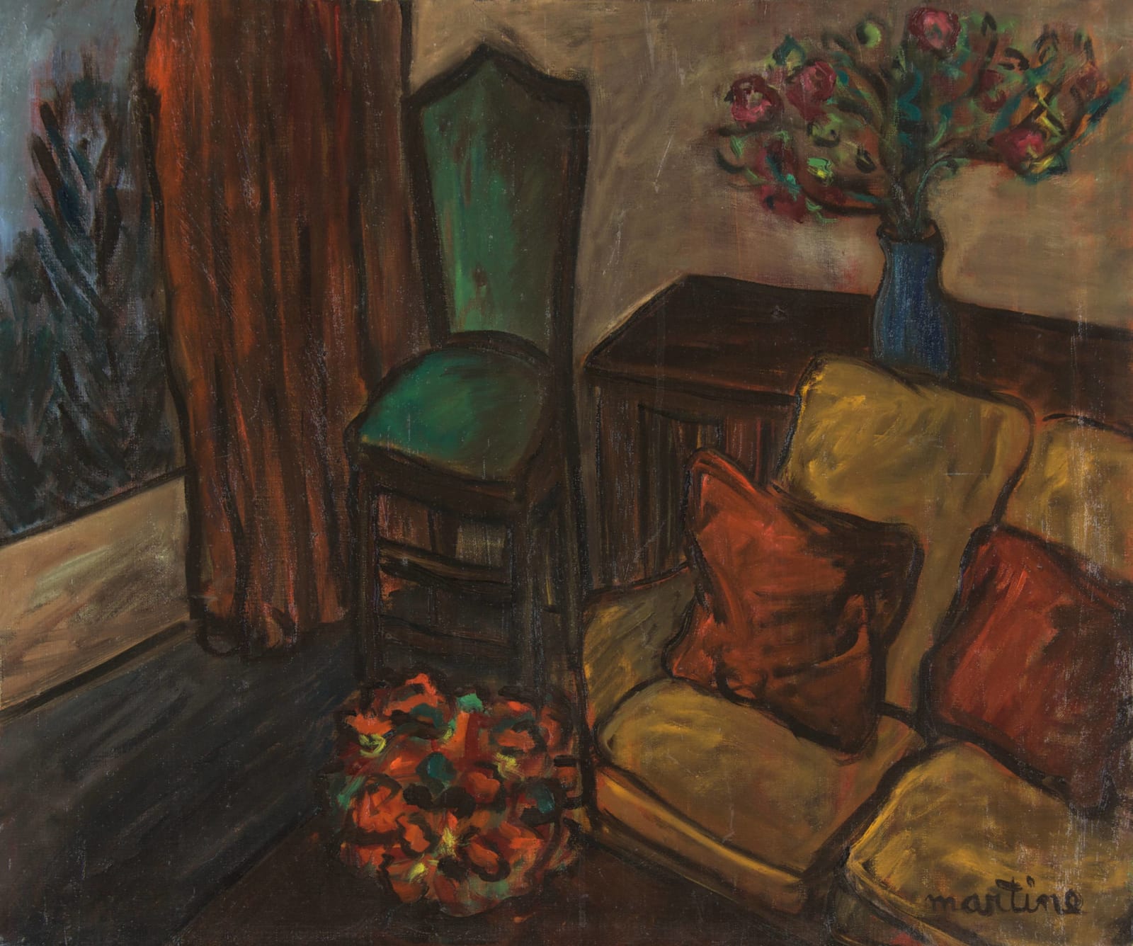 Martine Martine, Intérieur à Crans, 1977