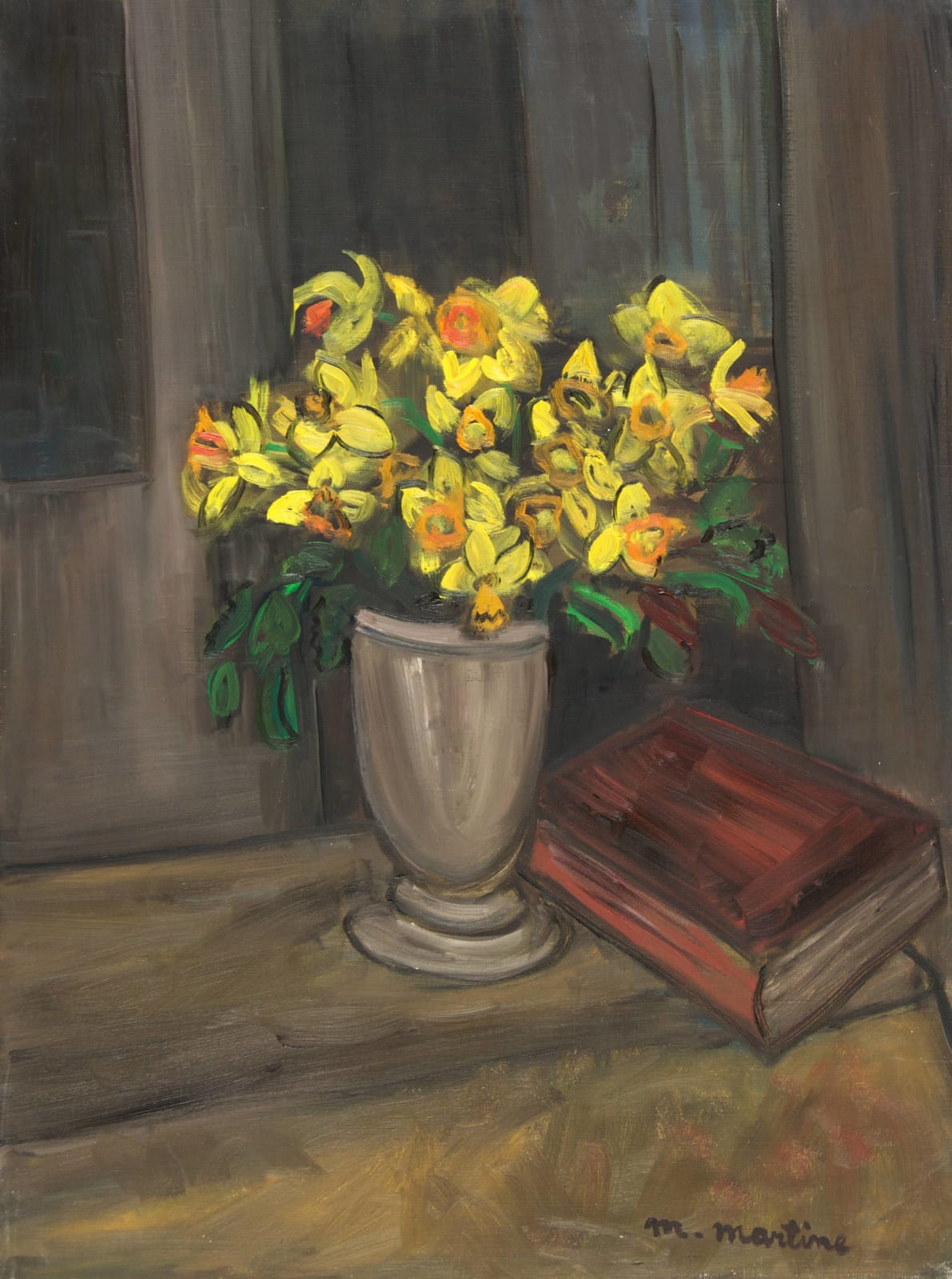 Martine Martine, Bouquet au livre, 1974