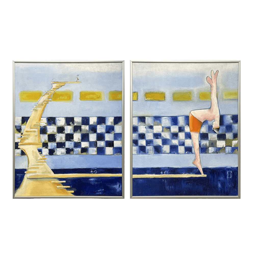 JJ Walker, Vertical Dancer (dyptych), 2024