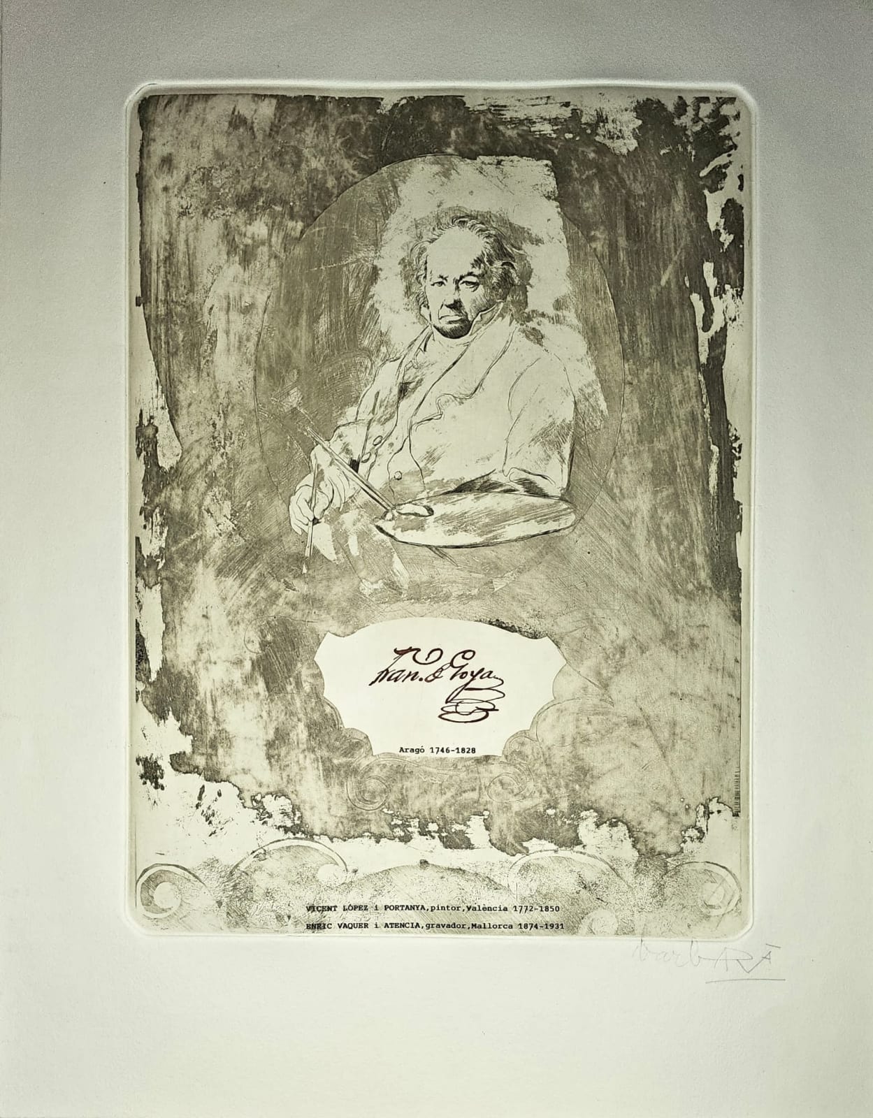 Joan Barbarà, Retrato de Francisco de Goya, 1996