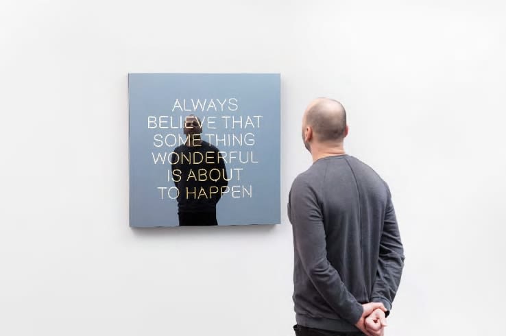 Jeppe Hein, (to be ordered) ALWAYS BELIEVE THAT SOMETHING WONDERFUL IS ABOUT TO HAPPEN, 2023