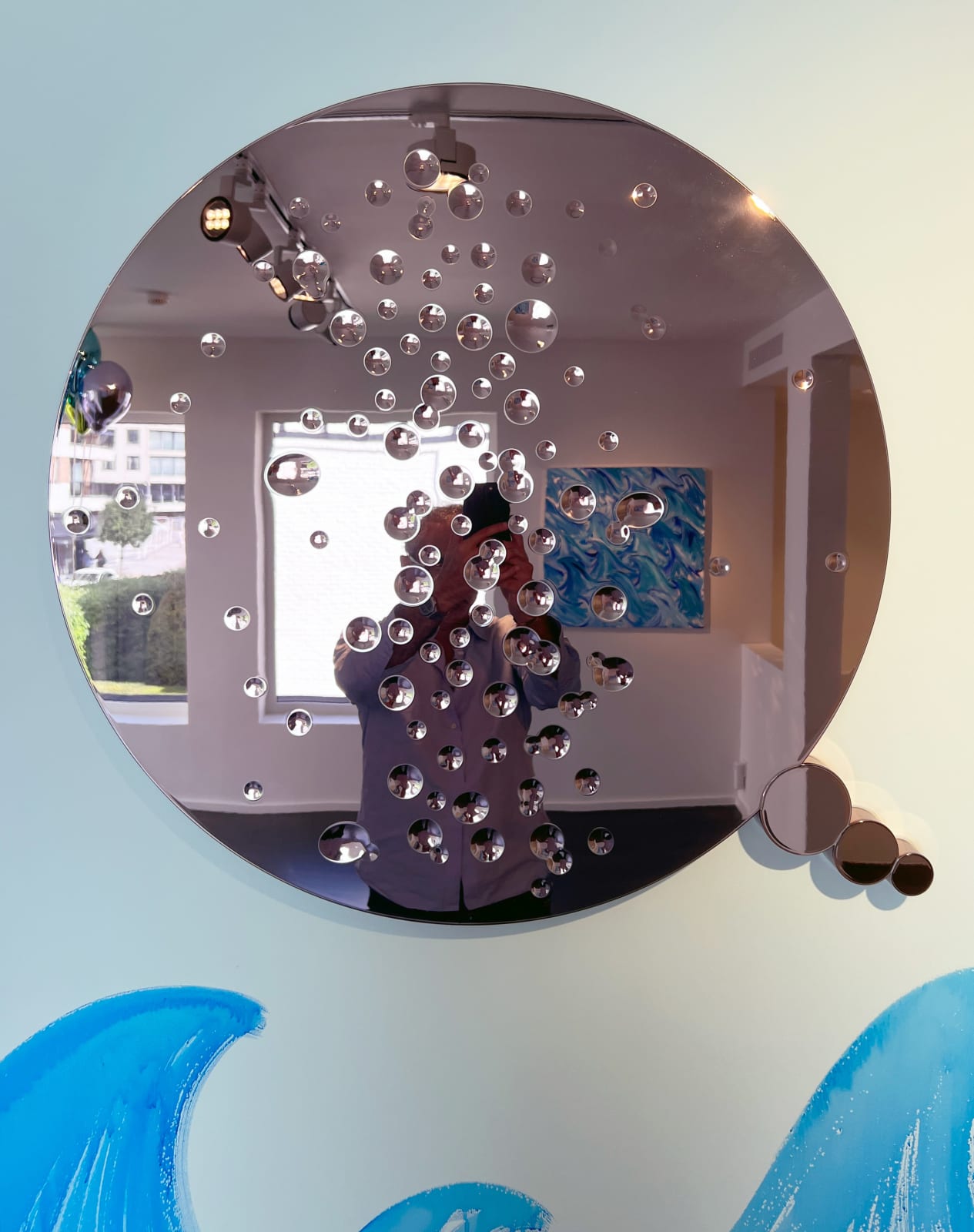 Jeppe Hein, Light Red Bubble III, 2022