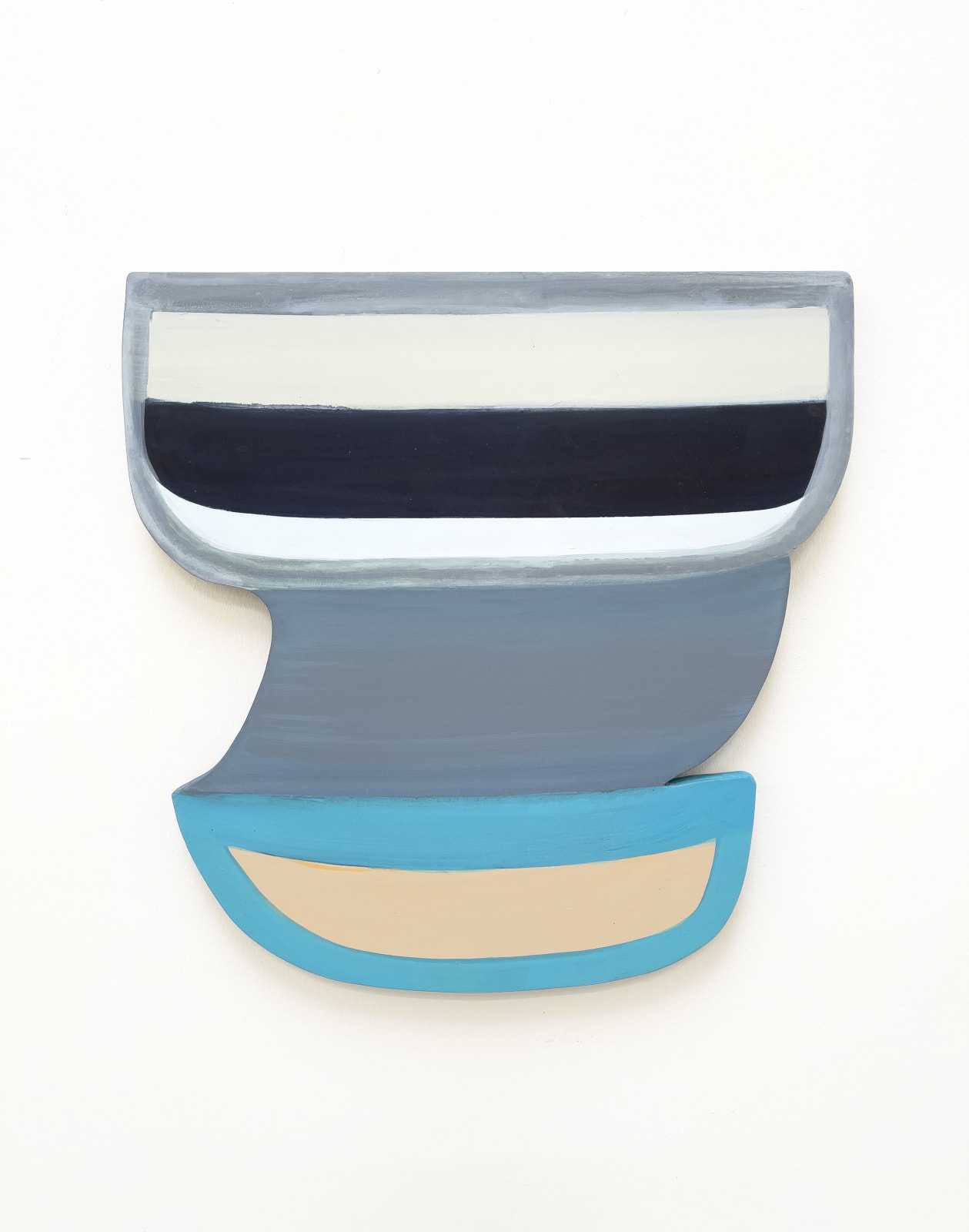 Joanna Pousette-Dart, Untitled (Grey Blue Black), 2019-21