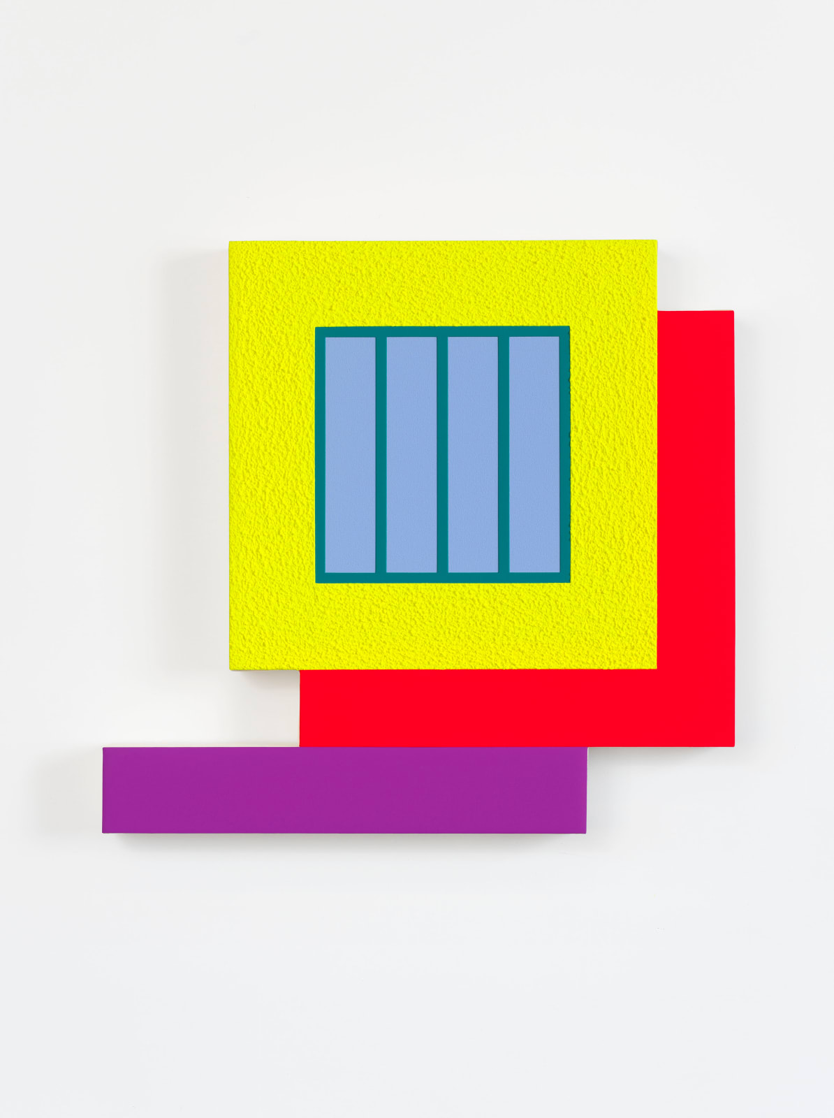 Peter Halley, Yellow Prison, 2022