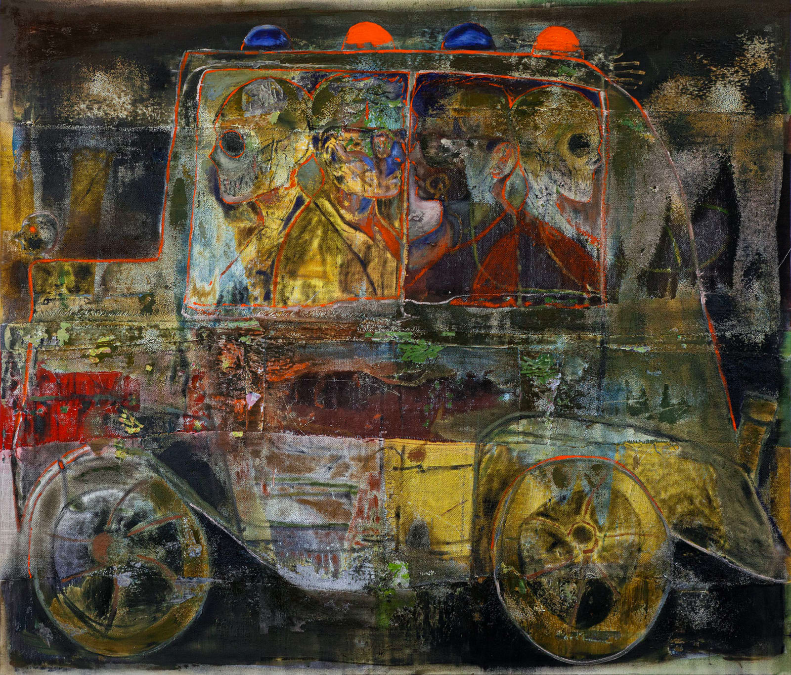Æmen Ededéen, Acausal Decoupling in Midnight's Jalopy (after Dubuffet), 2025
