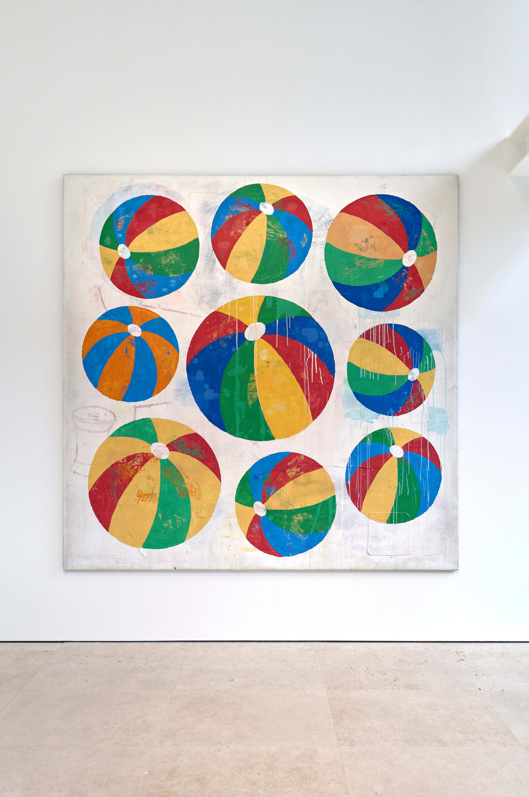 Donald Baechler, Beachballs, 1989