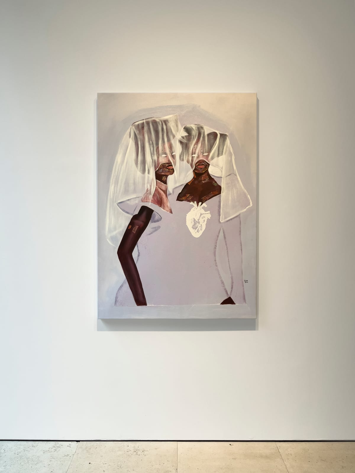 Emmanuel Taku, Lilac Sisters In Veil, 2021