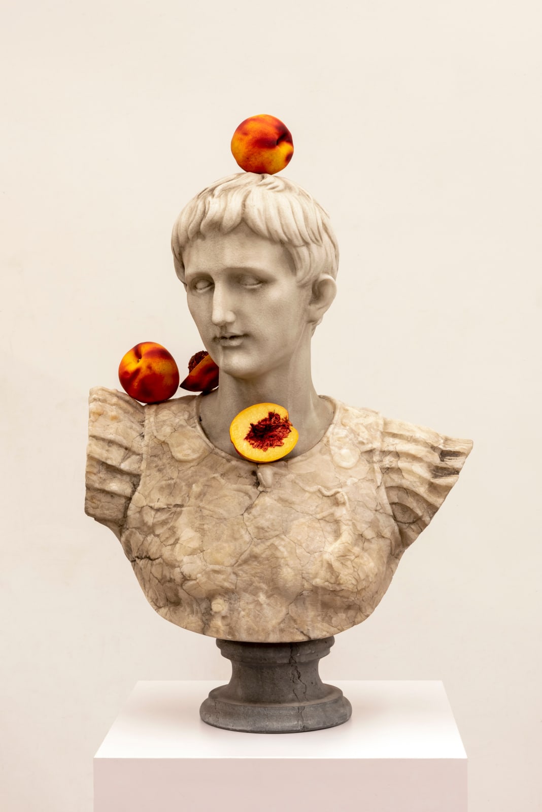 Tony Matelli, Bust (Nectarines), 2022