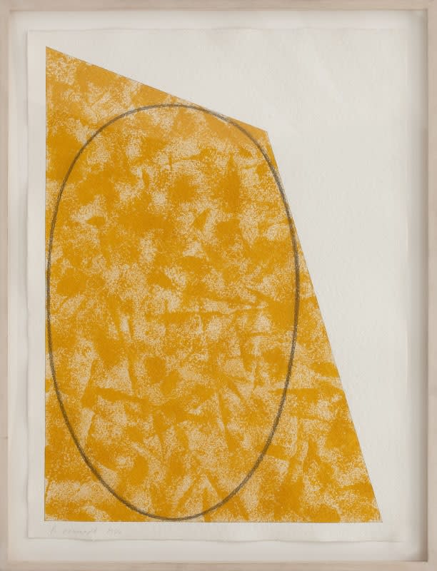 Robert Mangold, Untitled (yellow-orange), 1986