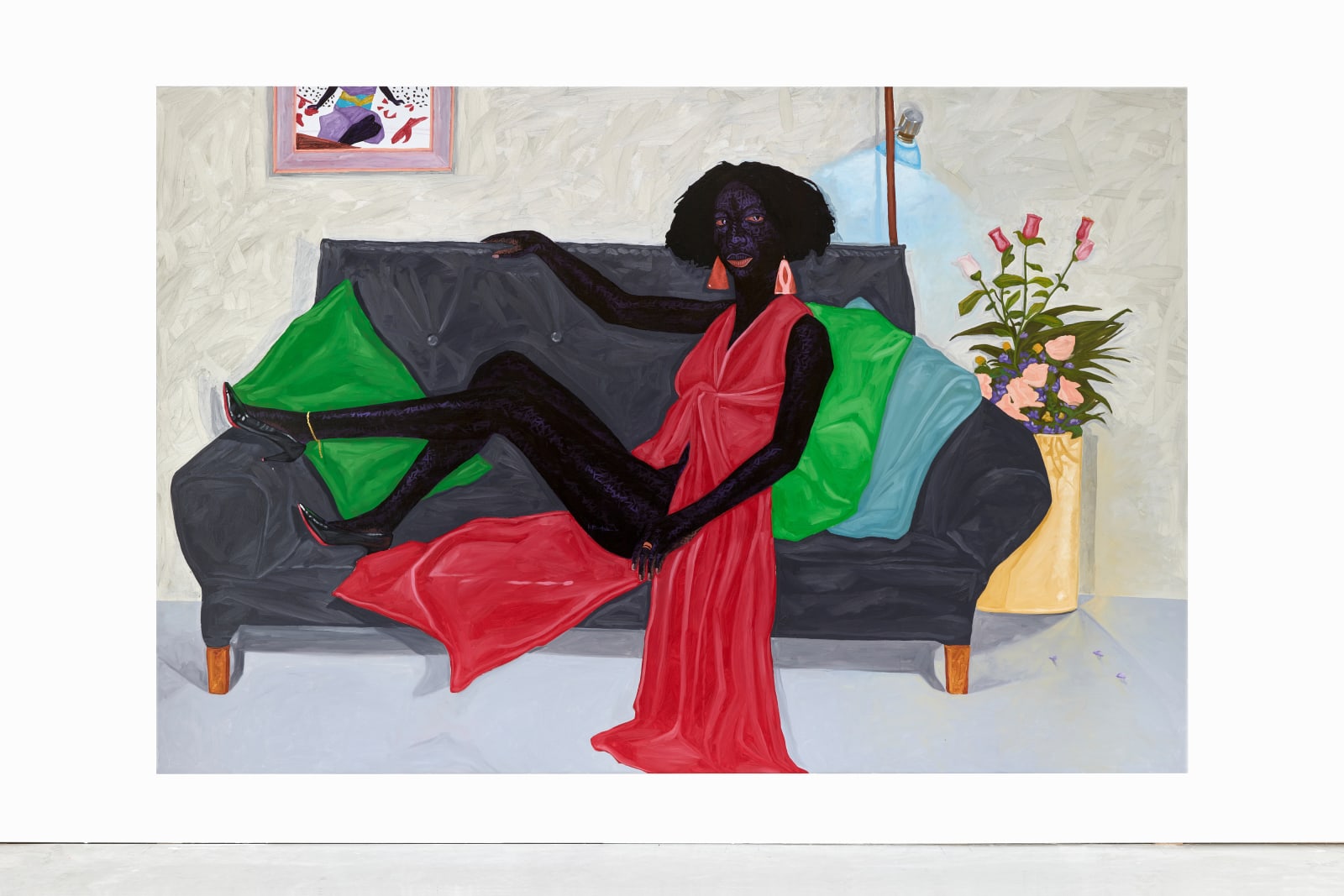 Kwesi Botchway, Invested in a Black and Red Shoe, 2021