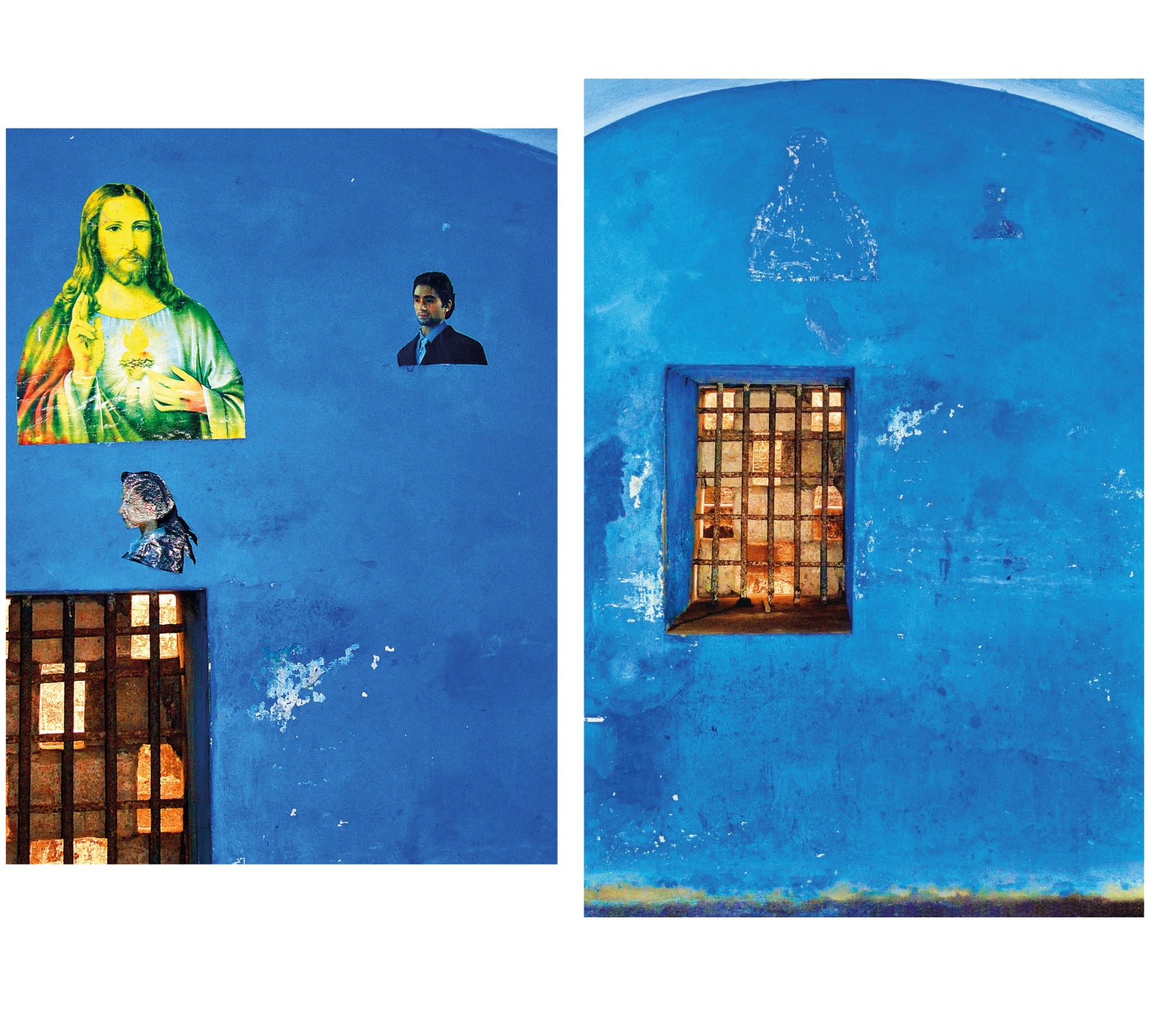 LAH 2010 Untitled (Blue Cell Blue Christ)
