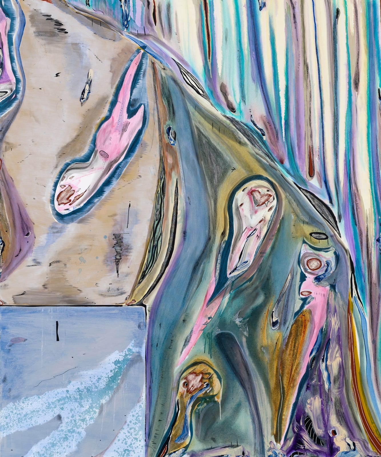 MMathieu_Outside window_90x75inches_Mixed Media_2018