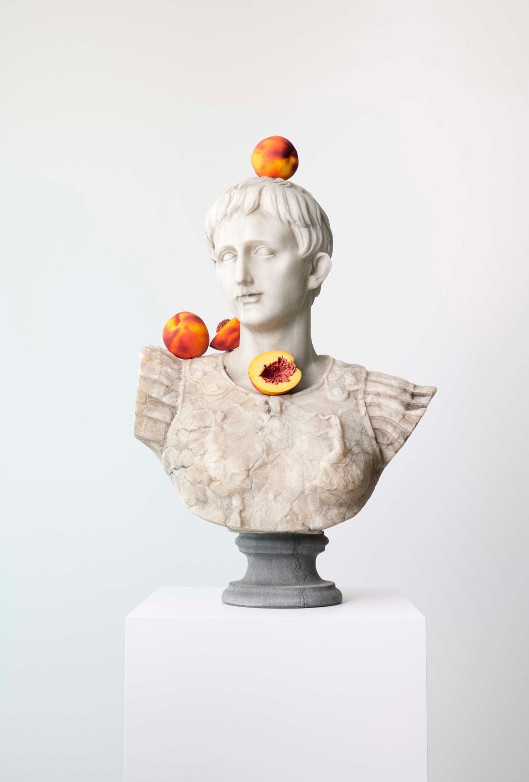 Tony Matelli, Bust (Nectarines), 2022