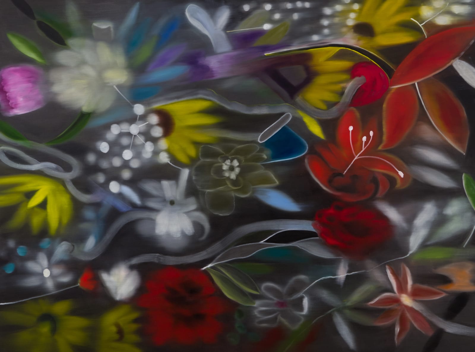 Ross Bleckner, Deep Below our Violence, 2023