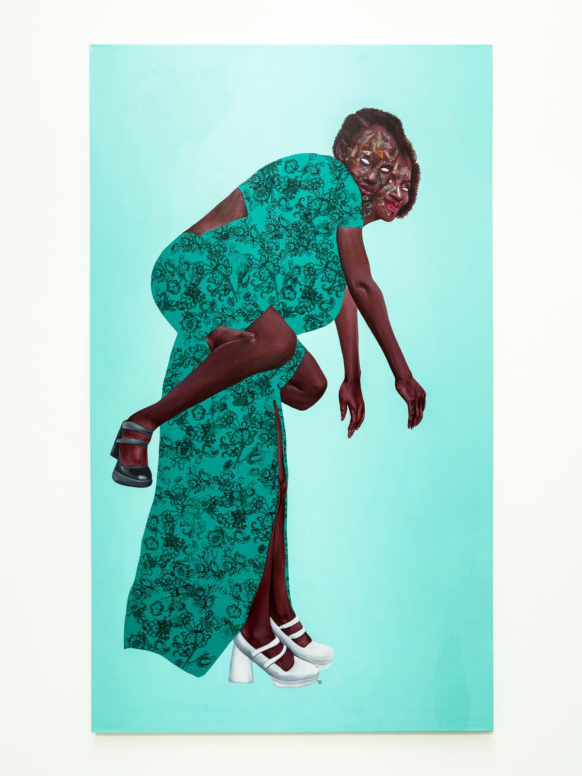 Emmanuel Taku, Sister's Keeper in Green, 2022