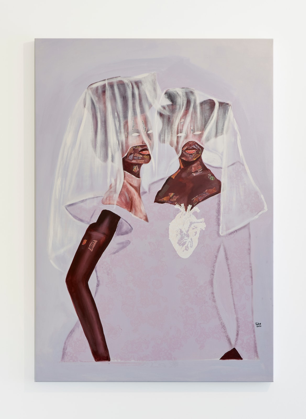 Emmanuel Taku, Lilac Sisters In Veil, 2021