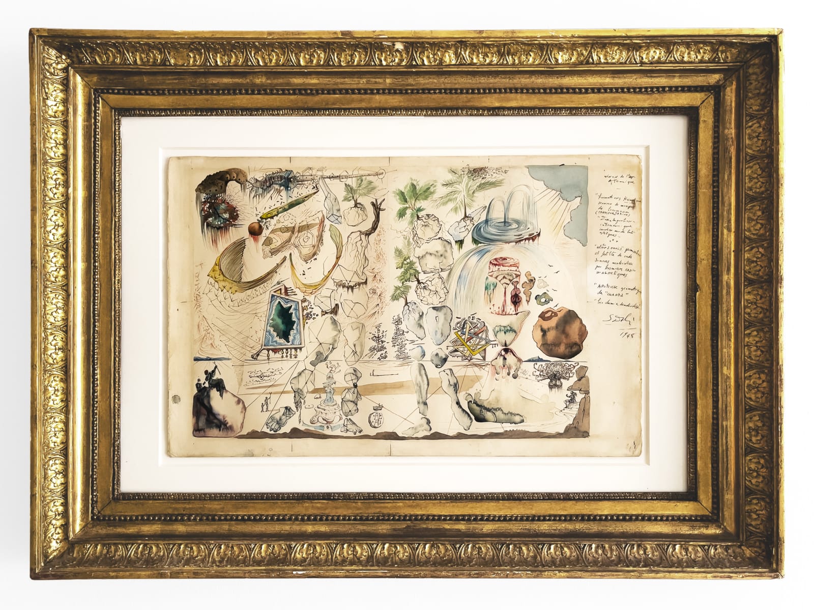 Salvador Dalí, Vision de l'âge atomique, 1948