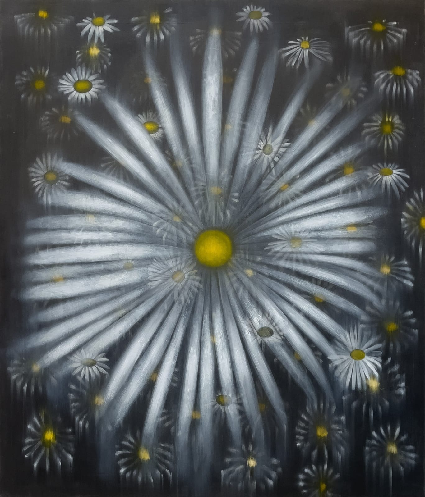 Ross Bleckner, Pushing Daisies, 1995