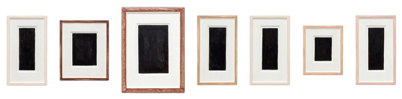 Allan McCollum, Collection of Seven Plaster surrogates, 1985