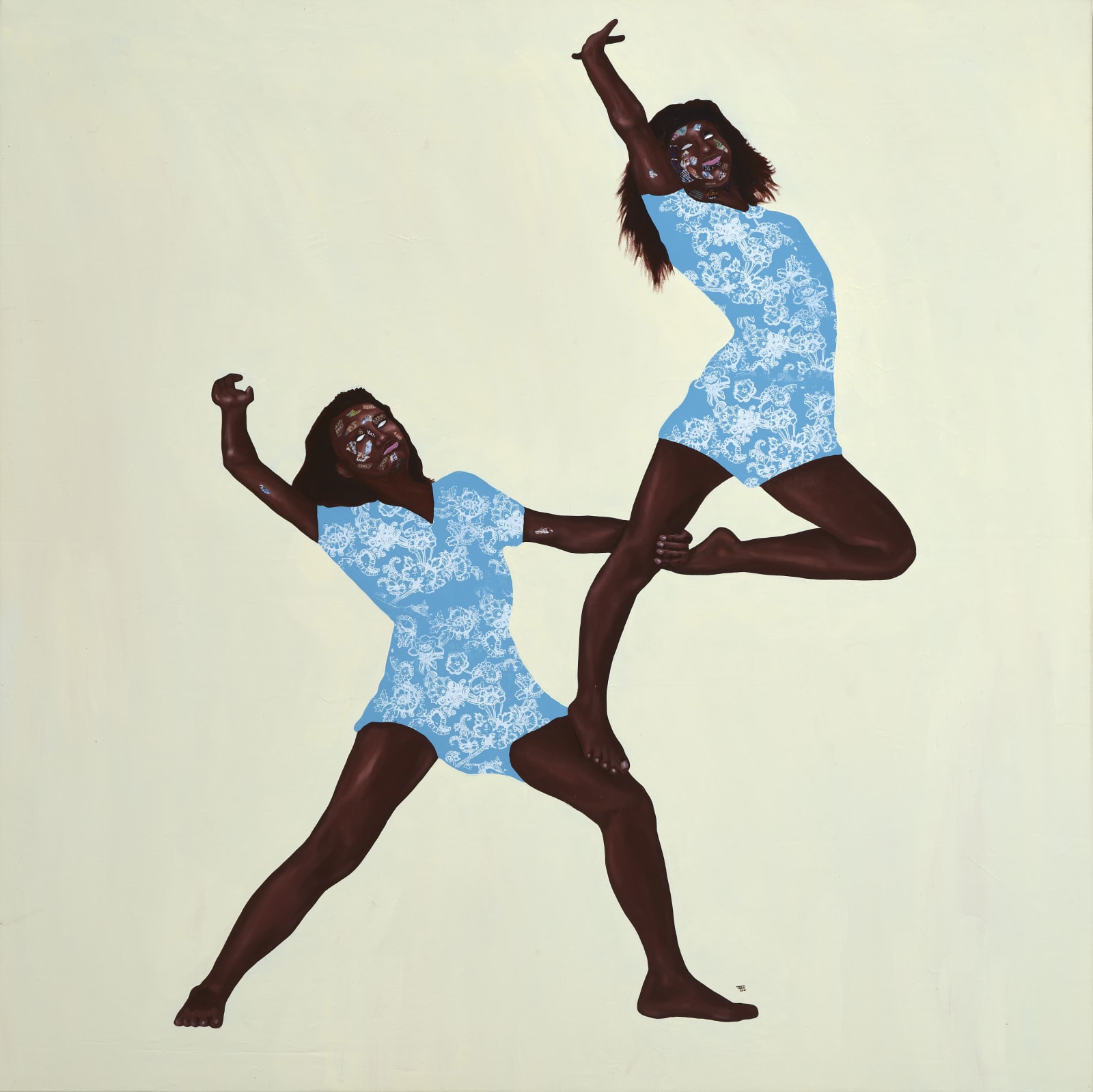 Emmanuel Taku, Blue Array, 2021