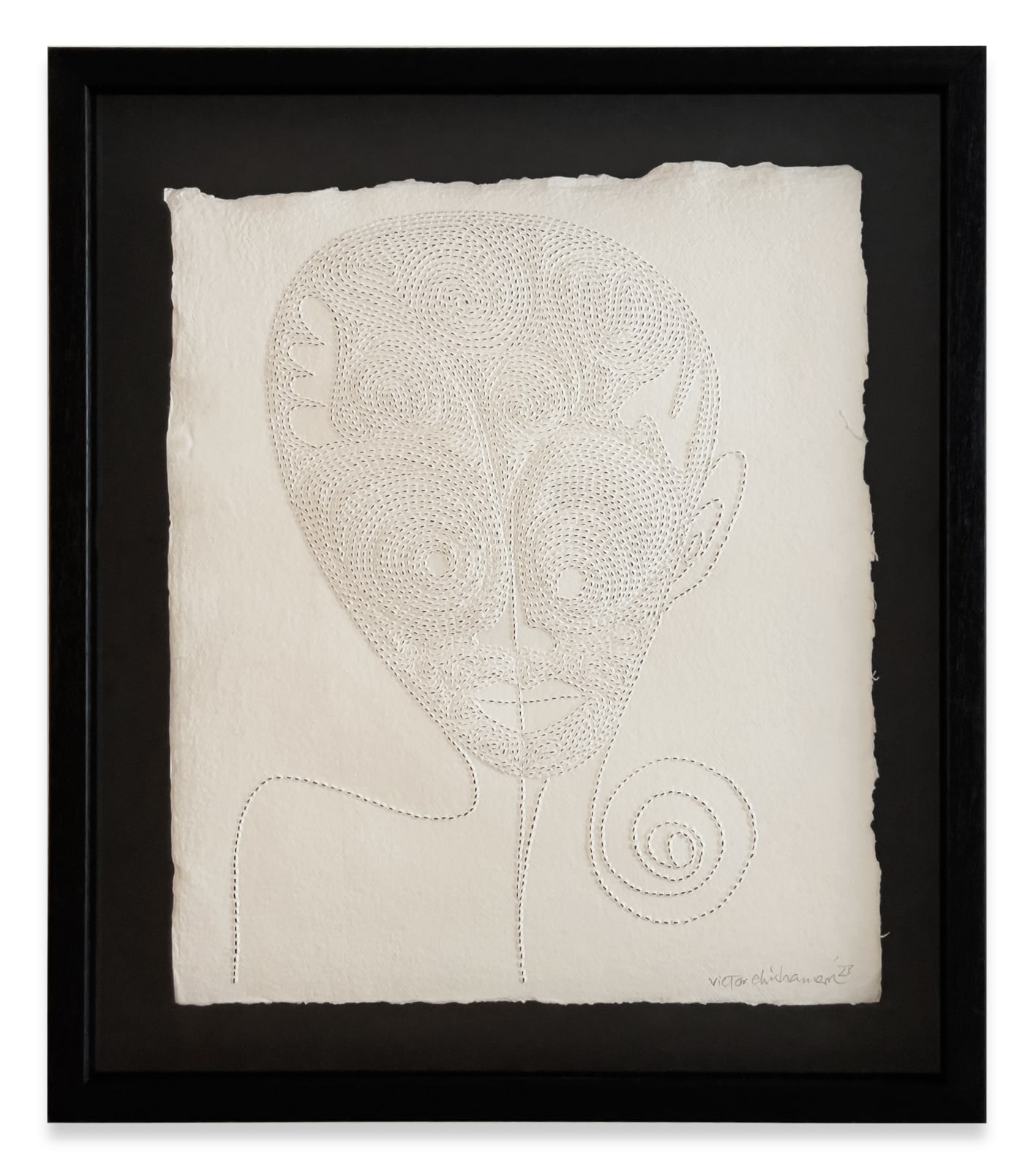 Victor Ehikhamenor, What Was I Thinking, 2023