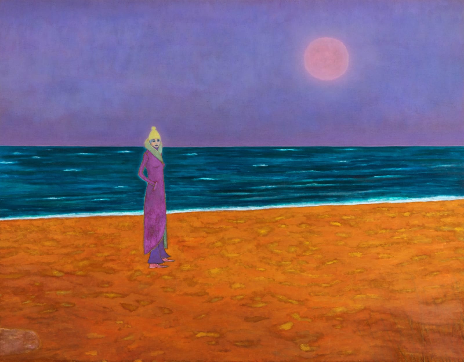 Kasper Sonne, Figure on a Beach, 2023